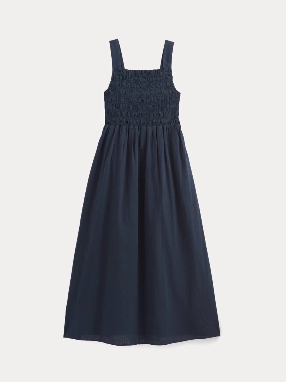 Everlane Gauze Smock Dress in Navy - Picture 3 of 5